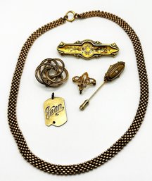 Group Of Gold Filled Jewelry Items