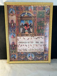 Montecassino St Benedicts Preaching To The Monks Picture Frame
