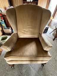 Velour Wing Back, Soft Beige Color, Very Comfy