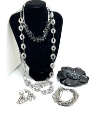Group Of Five Various Costume Jewelry Pieces