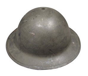 Vintage WW1 US Army M1917 Doughboy Brodie Helmet W/ Chinstrap