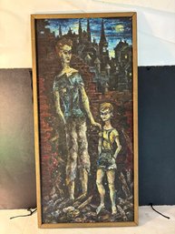 Mid Century Abstract Art Picture Frame