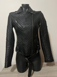 Black Forever 21 Faux Leather Womens Jacket