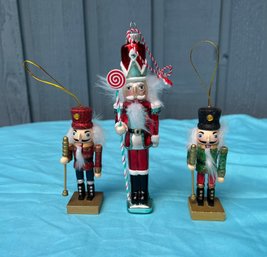 3 Nutcracker Holiday Christnas Ornaments