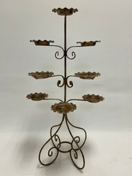 Vintage Brass Unique Gold Plant Stand