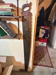 Vintage Two Man Logging Hand Saw