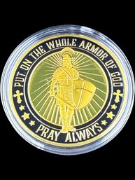 Put On The Whole Armor Of God Challenge Coin
