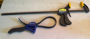 Oil Filter Wrench And Quick Grip Bar Clamp