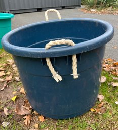 Blue Bucket For Storage Abd Things
