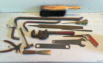 Nice Lot Of Vintage Tools, Brush And More