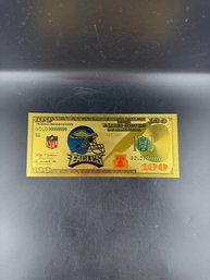 Collectible Philadelphia Eagles Gold Foiled Bill