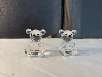 SWAROVSKI Crystal  Bear Set Of 2