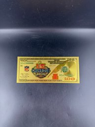 Collectible Super Bowl Champs Eagles Gold Foiled Bill