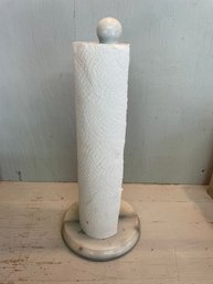 White Marble Paper Towel Holder