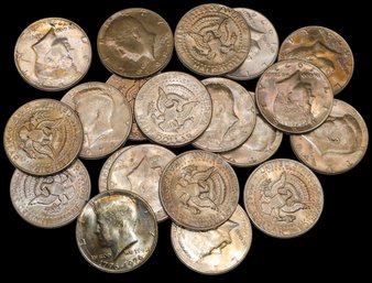$10 Mix Dates Roll Kennedy Half Dollar Coins