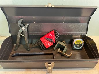 Nice Small Metal Tool Box With 5 Tools