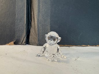 Swarovski Crystal Figure CHIMPANZEE Monkey