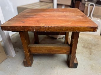 Sturdy Little Hardwood Table. Built Super Strong