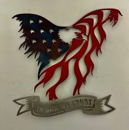 Metal In God We Trust Sign