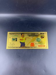 Collectible Family Guy Gold Foiled Bill