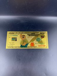 Collectible Family Guy Gold Foiled Bill Peter