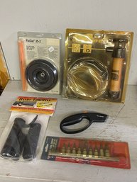 Thumb Throttle Converter, Fiskars Easy Grip Box Cutter Siphon Pump,Hex Bit Socket Set, Fix Cut Trimmer Cord,