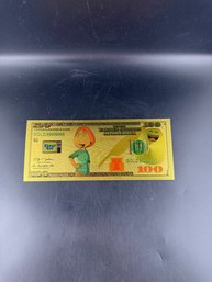 Collectible Family Guy Gold Foiled Bill