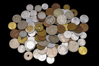 Large Lot Of Asian Coins Mix Dates And Denominations