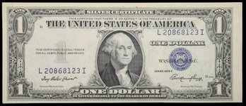 1935E Silver Certificate Bank Note Blue Seal Uncirculated