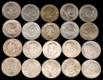 $20 1776-1976 Bicentennial Eisenhower One Dollar Coins