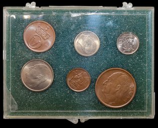 1964 Norway Coin 6 Piece Mint Set In Acrylic Box