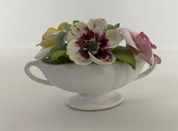 Jon Anton English Porcelain Flower Base Ornament