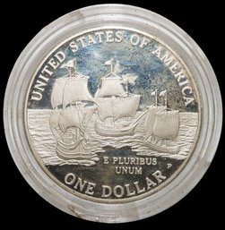 90% Silver Dollar 2007-P Jamestown 400th Anniversary Commemorative Coin