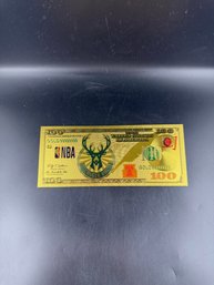 Collectible NBA Gold Colored Bill Milwaukee Bucks