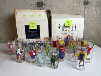 BOX LOT, Cartoon Tumblers, Flash, Superman, Batman, Underdog, Wally Walrus, Michigan Frog, Disney, MORE!