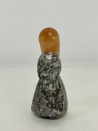 Vintage Hand Carved Folk Art Of Russian Woman