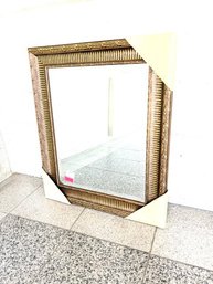 New In Box Gold Gilt Style Contemporary Wall Mirror