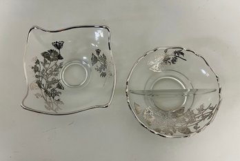Silver City/viking Glass Vintage Bowl/dish (set)