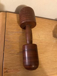Wooden Dumbel Shaped Object