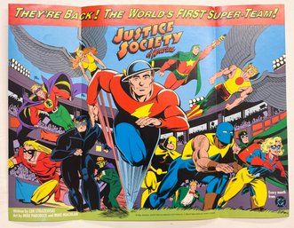 1992 Justice Society Of America DC Comics Promotional Poster