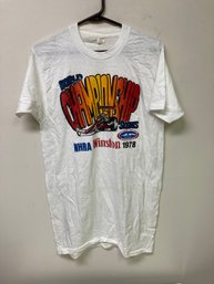 Vintage 1978 Single Stitch  Racing T Shirt