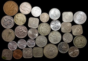 Large Lot With European Coins Mix Dates And Denominations