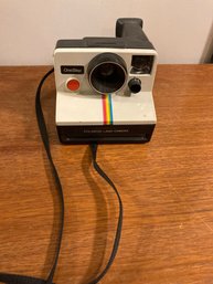 Vintage Polaroid Rainbow Stripe Camera