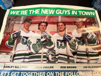 Hartford Whalers Vintage Posters  Lot Of  Two