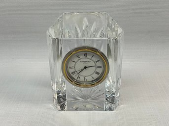Waterford Crystal Desk Clock (Needs New Battery) Ref: JPH