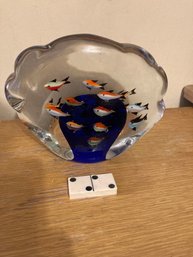Blown Glass Fish Aquarium