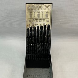 Toledo Drill Co. A-Z Automatic Drill Bit Index Set Box W/Full Variety Of Bits Ref: TM