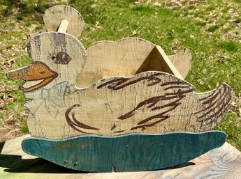 Vintage Shabby Chic Rocking Swan Duck Rocker