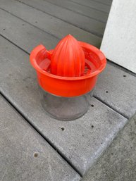 Vintage Hand Held Orange Fruit Juicer