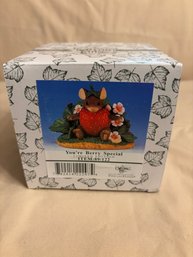 Vintage Collectable Charming Tails By Fitz & Floyd Youre Berry Special